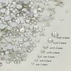 Hua Zi 1:1 Ocho Corazones y Ocho Flechas Pequeño Redondo Fondo Plano Destello de Diamante 33 Facetas Lujo Accesible Blanco Transparente Diamante Joyería Lote Mixto Diamante para Arte de Uñas DIY