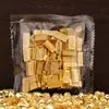 Barras de Ouro de Lingote de Plástico, Acessórios Especiais para Brinquedos Ruyi, Preenchedores de Moldura, Pequenos Acessórios para o Pote das Cem Bênçãos, Enfeites de Plástico