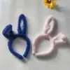 Nueva Diadema de Felpa con Orejas de Conejo de Comercio Exterior, Diadema de Dibujos Animados Europea y Americana, Accesorio Plegable de Disfraz de Orejas de Conejo para Fiestas Festivas