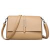 Bolso Retro de Cuero Suave para Comercio Exterior Transfronterizo para Mujer, Nuevo, Simple, Combinable con Todo, Bolso de Hombro Sobaco para Viajes, Gran Capacidad, Bolso Bandolera
