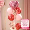 Decorações para o Dia dos Namorados Chinês, balões de mesa, adereços para criar uma atmosfera festiva e um senso de cerimônia em shoppings e joalherias