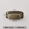 Manija de Arco de Aleación de Zinc Antigua con Forma de Concha Negra Clásica Anticuada para Cajón Puerta de Armario Manija Decorativa