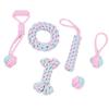 Temu Fabricante de Juguetes para Mascotas de Venta Caliente Set de Cuerda para Masticar para Perros Limpieza de Dientes Cuerda de Algodón Molar Resistente a Mordidas Juguetes para Perros al Mayoreo