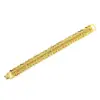 Pulsera de reloj de hombre hip-hop europeo y americano con diamantes completos, chapado en oro al vacío de 18 quilates, pulsera dominante, pulsera, joyería, primera generación de cabello