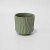 Vaso de cera para velas de aromaterapia de cerámica con diseño de ondas en relieve simple, personalizado, de 175 ml