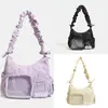 Venta al por mayor de mochilas nuevas basadas en diseños, elegantes y lindas para estudiantes, capacidad pequeña, bolso versátil, color crema con estrellas, estilo casual