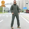 Traje de Entrenamiento Angken Otoño/Invierno UF3.0, Forro Polar, Casual, Deportivo, Exterior, Atuendo Táctico Estilo Militar, Corte Ajustado, Elástico