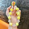 Serie de abalorios luminosos creativos lindos cadena para teléfono móvil llavero cadena colgante accesorios para bolso de mano pulsera luminosa regalo al por mayor