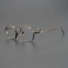 Armazón de Gafas de Prescripción Unisex Retro de Titanio B Japonés Kmn9917 con Montura Completa de Borde Grueso