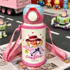 Vaso de agua de caricatura Zootopia 316 vaso térmico Toy Story vaso pop-up de doble uso botella de alto valor para niños