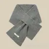 Bufanda de Lana Australiana para Mujer Nueva Versátil Estilo Coreano Atmósfera Pareja Cálida Bufanda Cruzada Calentador de Cuello Protección contra el Frío para Mujer