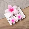 Pinza de Tiburón para el Cabello con Flor de Plumeria y Flor de Bauhinia, Estilo Vacacional para la Parte Trasera de la Cabeza de Mujer, Accesorio para el Cabello