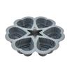 Molde de bolo de silicone 6 Lies Love Molde de bolo em forma de coração Molde de biscoito de chocolate feito à mão Bandeja de cozimento fácil de desmoldar