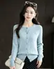 Cárdigan de punto de terciopelo Andy de dos piezas para mujer, nuevo top elegante de otoño e invierno con logo de poni, chaqueta suéter de moda trenzada