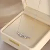 Elegante Colgante Cadena Clavícula Forma de Corazón Celebridad de Internet, Collar de Lujo Ligero Nicho de Gama Alta, Cadena para Suéter con Diseño de Perla Artificial