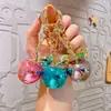 Accesorios pequeños de bricolaje transfronterizos, colgante de llavero de manzana galvanizado, colgante exquisito para mujer, llavero colgante pequeño al por mayor