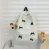 Mochila Estilo Coreano Ins para Estudiantes Nueva de Otoño e Invierno, Gran Capacidad, de Pana, Ligera para Viajes Diarios