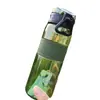 Nueva Taza Espacial de Plástico, Botella de Agua Deportiva Portátil para Exteriores, Taza de Agua Rebotante para Estudiantes, Taza de Plástico con Asa al por Mayor