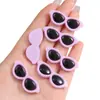 Óculos Coração Redondos Acrílicos Acessórios de Óculos de Sol Joias DIY Feitas à Mão Acessórios para Olhos de Boneca de Pelúcia