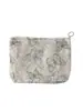 Bolsa de almacenamiento de tela de encaje de mariposa de estilo delicado, bolsa de maquillaje de mano con textura vintage, portátil para almacenamiento en viajes