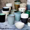 Conjunto de Chá Estilo Japonês Vintage e Xícara de Chá Cerâmica Estilo Caneca para Sopa Bebida Caneca Andorinha Doméstica Listrada Café Pequena Xícara Micro-mancha