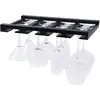 Estante Colgante para Copas de Vino Debajo del Gabinete Estante de Vidrio para Copas de Vino Estante Colgante para Copas de Vino Debajo del Gabinete Estante de Madera para Copas de Vino