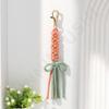 Llavero de borla tejida colorida hecha a mano diy ins colgante de bolsa lindo para regalo de novia en stock