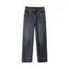 Nuevos Jeans Azules Retro de Cintura Alta Adelgazantes para Mujer Otoño/Invierno 2026, Elegante Estilo para Ir al Trabajo, Pantalones Rectos con Caída, Pantalones de Pierna Ancha