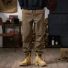 Pantalones de trabajo retro americanos para hombre, nuevo estilo otoño 2026, pantalones de paracaidista para exteriores, pantalones largos casuales con forro polar para otoño e invierno