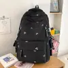 Mochila Escolar de Nuevo Estilo para Mujer, Versión Coreana, Estilo Workwear Ins, Mochila Protectora de Columna, Gran Capacidad, Estudiantes de Secundaria y Preparatoria, Cojín de Aire, Mochila Reductora de Carga