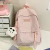 Nueva Mochila Escolar para Estudiante de Secundaria Femenina Estilo Ins de Alta Apariencia Estampado de Estrellas Campus Gran Capacidad Mochila para Estudiante de Secundaria Moderna