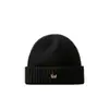 Gorro de Punto Bordado de Zorro de Dibujos Animados Lindo Unisex Otoño Invierno Cálido Protección para Orejas Gorro de Lana Hace que la Cara Parezca Más Pequeña