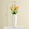 Jarrón de Cerámica Shumen con Esmalte de Perla Iridiscente, Artículo Decorativo de Lujo Ligero de Gama Alta para Sala de Estar, Arreglo Floral, Contenedor para Flores Hidropónicas