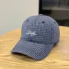 Gorra de Nuevo Estilo, Gorra de Béisbol a Cuadros Fresca para Mujer, Parte Superior Suave, Informal, Gorra con Visera Simple y Versátil, Versión Coreana