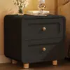 Mesa de cabeceira estilo francês, madeira maciça, branca, para uso doméstico no quarto, novo modelo 2026, alta qualidade, luxo leve, pequena mesa de cabeceira estilo creme