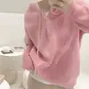 Suéter de Punto con Capucha para Mujer Otoño e Invierno 2024 Nuevo Estilo Retro Japonés Estilo Perezoso Ropa de Abrigo Holgada Suéter de Punto de Celebridad de Internet