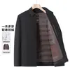 Chaqueta de Invierno Cálida de Plumas para Hombre Chaqueta Cálida de Plumas para Hombre Forro Extraíble para Hombre Chaqueta Casual para Exteriores para Hombre