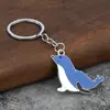 Venta Caliente Transfronteriza Sello Vida Marina Llavero de Aleación de Zinc Edición Q Colgante para Llavero Decoraciones Creativas Regalo