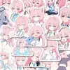 114 Piezas de Pegatinas de Blue Archive Takanashi Hoshino, Pegatinas Impermeables para Funda de Teléfono y iPad de Chica Anime Bidimensional