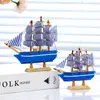 Plástico Pequeno Velheiro Decoração de Bolo Ornamentos Navegação Tranquila no Futuro Temporada de Formatura Assar Pegar o Vento e as Ondas Bolo