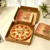 Caja de pizza 7 8 9 10 12 pulgadas desechable comercial plegable caja de embalaje caja de papel para llevar engrosada