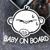 Carro de comércio exterior tem bebê bebê bebê bebê no carro adesivo de carro para vidro traseiro fofo fofo fofo fofo fofo decalque de carro refletivo