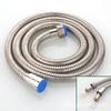 Manguera de Ducha de Acero Inoxidable Electrochapado Manguera para Alcachofa de Ducha Calentador de Agua de Baño Hebilla Doble Cifrada Transfronterizo Telescópica Doble Cobre