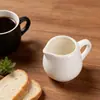 Taza de Leche Casual, Cuchara de Miel y Leche, Jarra de Leche, Taza para Salsa de Jugo, Taza de Leche de Cerámica Transfronteriza, Taza de Leche para Acompañar el Café, Blanco Puro, Múltiples Especificaciones