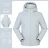 Jaqueta masculina impermeável e à prova de vento para outono e inverno, corta-vento esportivo de softshell respirável, roupa de trabalho, estilo montanha, bege, feito sob medida