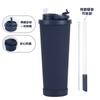 Nuevo Modelo 2026 Taza Térmica de Gran Capacidad 830ml con Asa Conveniente y Popote Desplegable, Taza con Popote de Agujero Grande