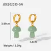 Para agradecer aos novos e antigos clientes, a Jieding oferece brincos versáteis para mulheres, estilo europeu e americano, aço inoxidável banhado a ouro 18k, atacado