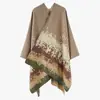 Nuevo Estilo Chal para Mujer Ropa para Fotografía de Viaje de Qinghai Tíbet Estilo Étnico Chal Cálido Cortavientos