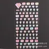 Pegatinas de cristal transparente 3D YTDJ, con diseños de coche de dibujos animados, mariposa, delfín y globo, para decorar diarios y álbumes de recortes