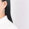 Aretes de plata S925 de ciervo dorado, retro, lujo ligero, mucho dinero, árbol de dinero antiguo, aretes largos para mujer, aretes personalizados